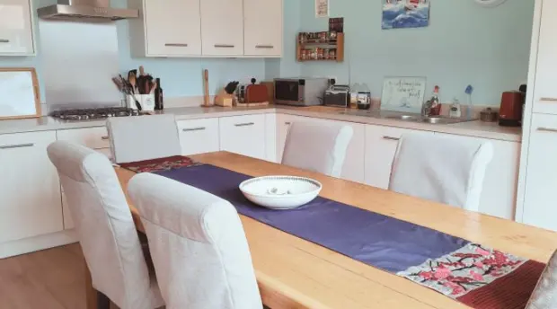 Kitchen and dining table