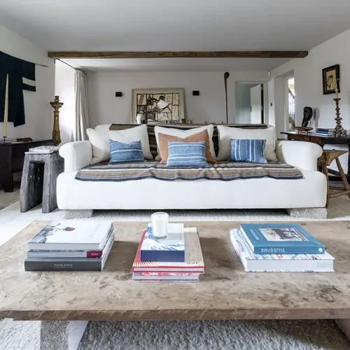 Living room with sofas and a coffee table